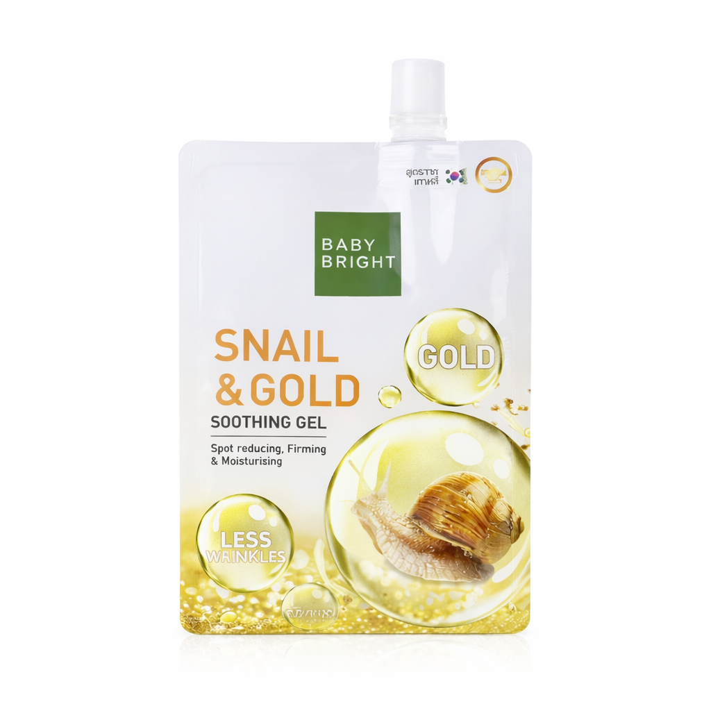 Baby Bright – Kojący żel  ze śluzem ślimaka i złotem 50g