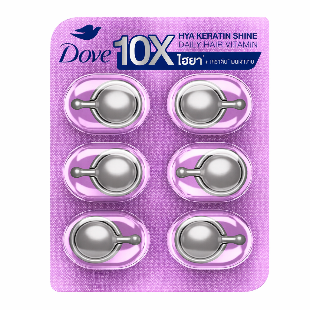 Dove – Witaminowe kapsułki do włosów 10X