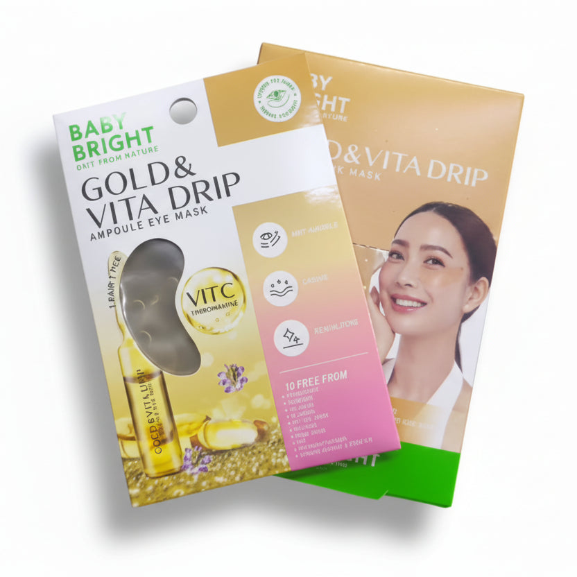Baby Bright – Hydrożelowe płatki pod oczy Gold & Vita Drip
