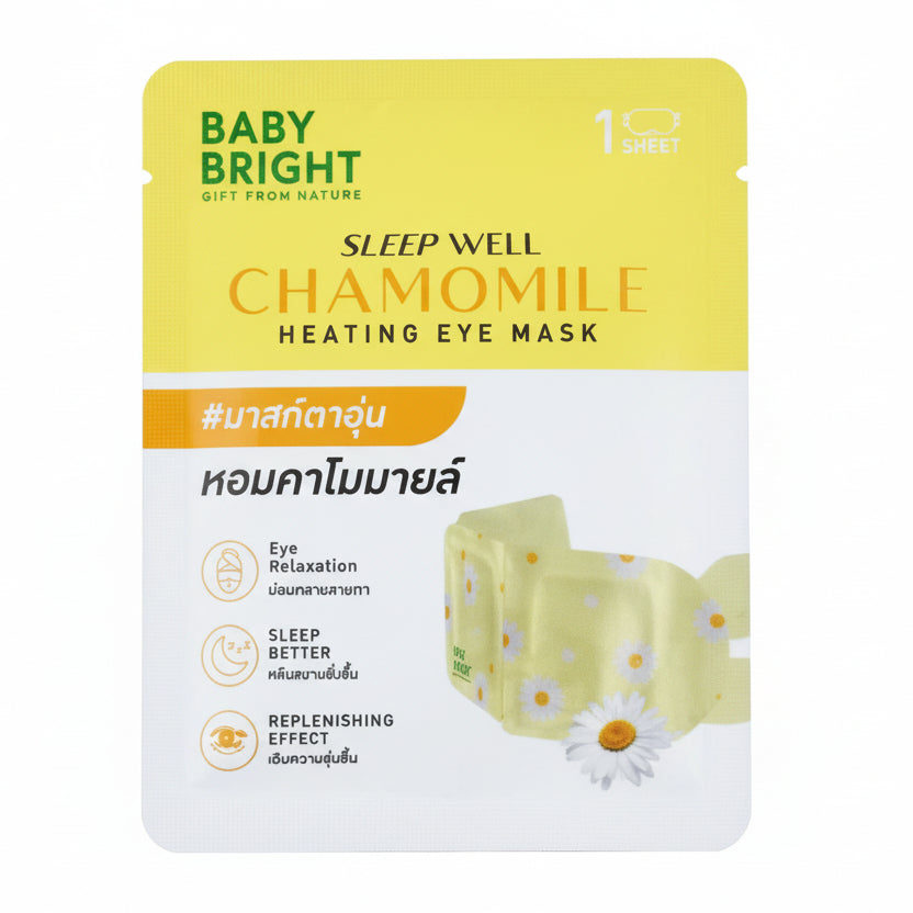 Baby Bright – rozgrzewająca maska na oczy Rumianek