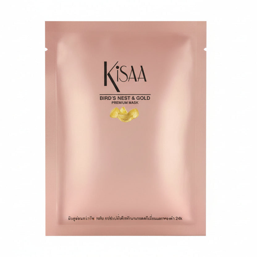KISAA – Maska do twarzy Birds Nest Gold