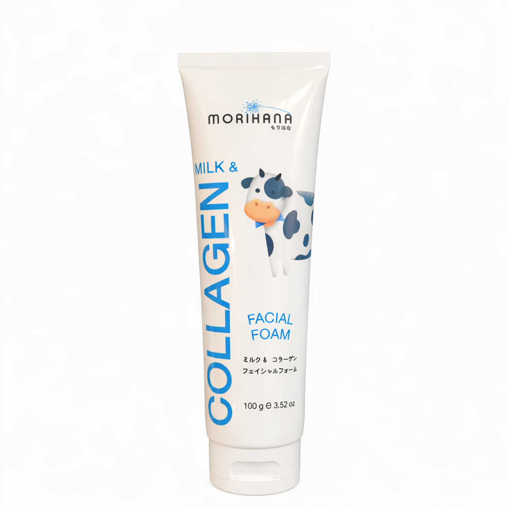 Morihana – Pianka do mycia twarzy Milk & Collagen